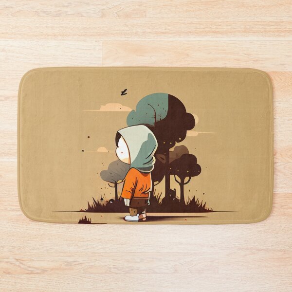 Item preview, Flat Cartoon Boy With Trees Digital Painting designed and sold by CodeAndColors.