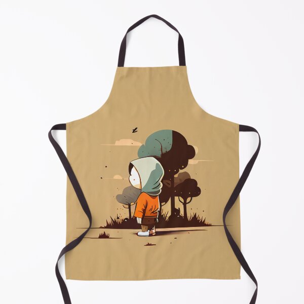Item preview, Flat Cartoon Boy With Trees Digital Painting designed and sold by CodeAndColors.