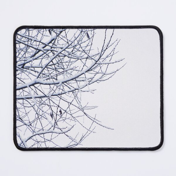 Item preview, Snowy tree cloudy landscape | winter tree art photography designed and sold by lausn.
