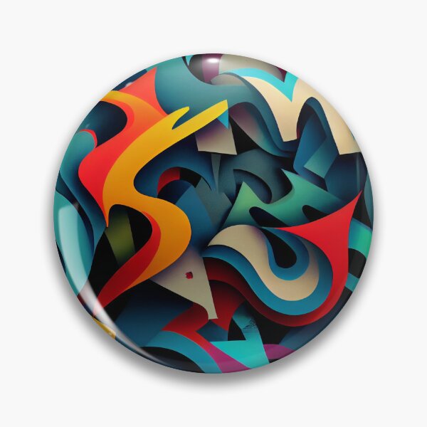 Artikelvorschau, Modern Flat Urban Graffiti Pattern Digital Painting entworfen und verkauft von CodeAndColors.