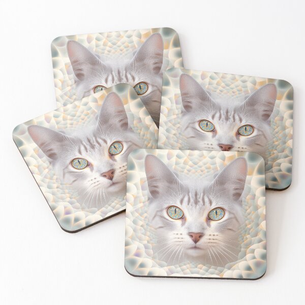 Item preview, A Fractal Portrait of a Colorprint Shorthair Cat designed and sold by Daniel Leighton.