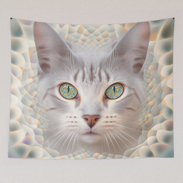 Item preview, A Fractal Portrait of a Colorprint Shorthair Cat designed and sold by Daniel Leighton.