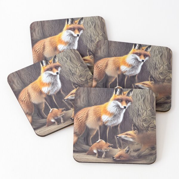 Item preview, Fox Family Ilustration designed and sold by Telo Jowo.