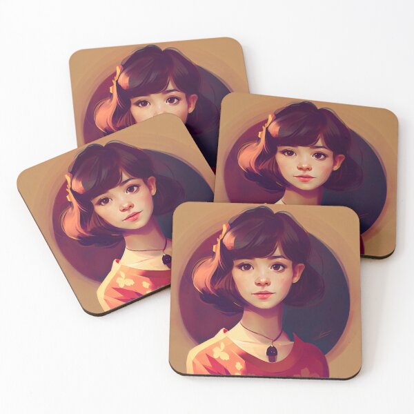 Item preview, Flat Cartoon of Young Female Character Digital Painting designed and sold by CodeAndColors.