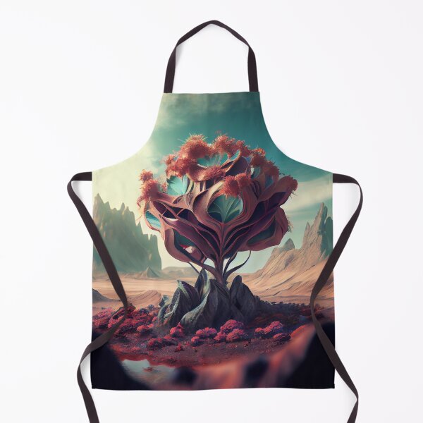Artikelvorschau, Cool Alien Planet Tree in Desert Digital Painting entworfen und verkauft von CodeAndColors.