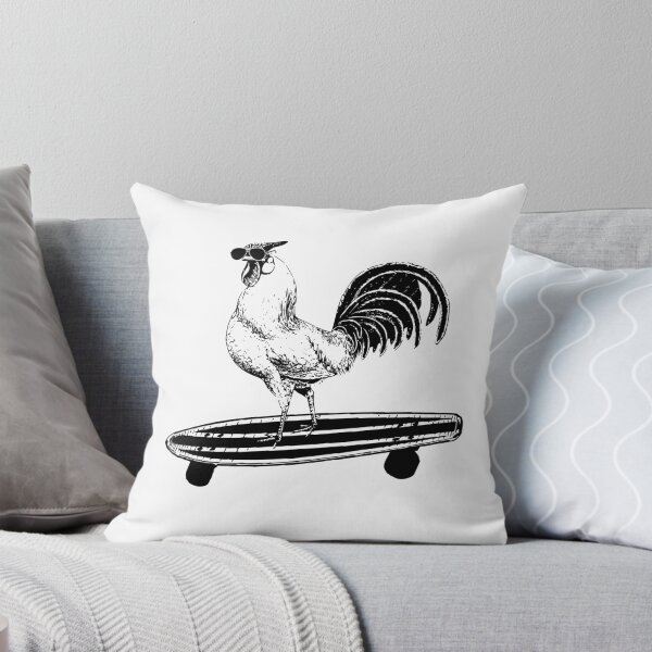 Item preview, Rooster on a Skateboard, Funny Chicken Lovers Item designed and sold by Dmurr.