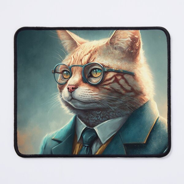 Item preview, Cat Wearing A Suit Portrait designed and sold by ChickenTraffic.