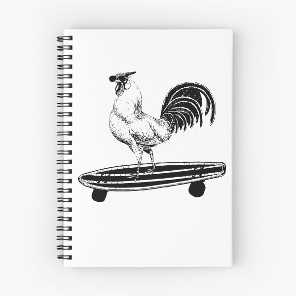 Item preview, Rooster on a Skateboard, Funny Chicken Lovers Item designed and sold by Dmurr.