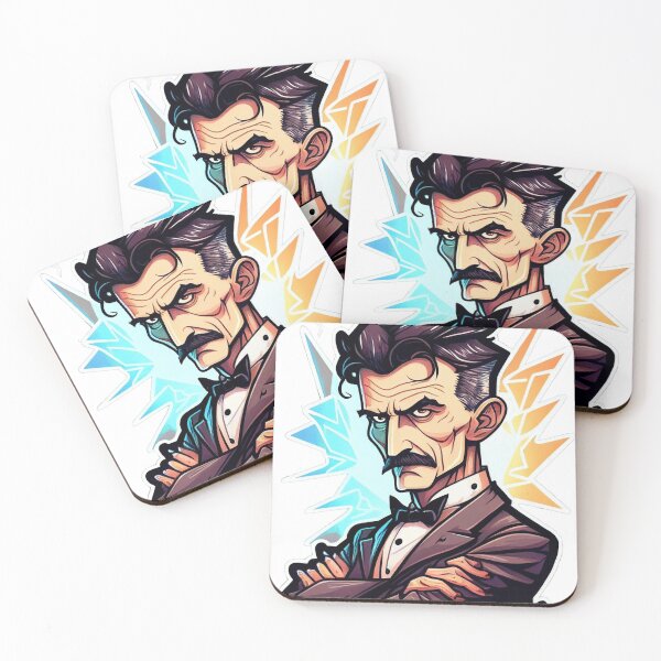 Item preview, NIKOLA TESLA CARTOON STYLE  designed and sold by KiziuMiziu ⭐⭐⭐⭐⭐.