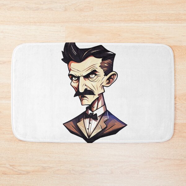 Item preview, NIKOLA TESLA CARTOON STYLE  designed and sold by KiziuMiziu ⭐⭐⭐⭐⭐.