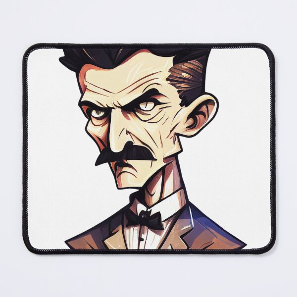 Item preview, NIKOLA TESLA CARTOON STYLE  designed and sold by KiziuMiziu ⭐⭐⭐⭐⭐.