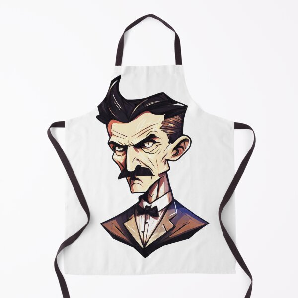 Item preview, NIKOLA TESLA CARTOON STYLE designed and sold by KiziuMiziu ⭐⭐⭐⭐⭐.