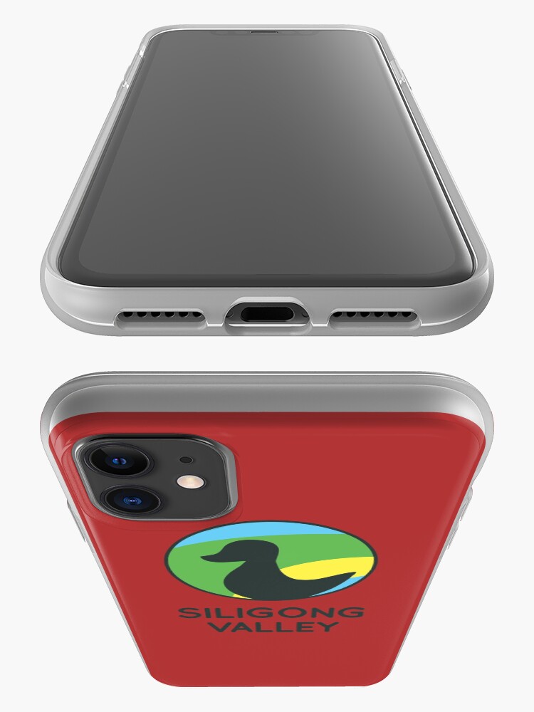 Alternate view of Siligong Valley logo w/text black iPhone Case & Cover
