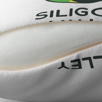 Alternate view of Siligong Valley logo w/text black Floor Pillow