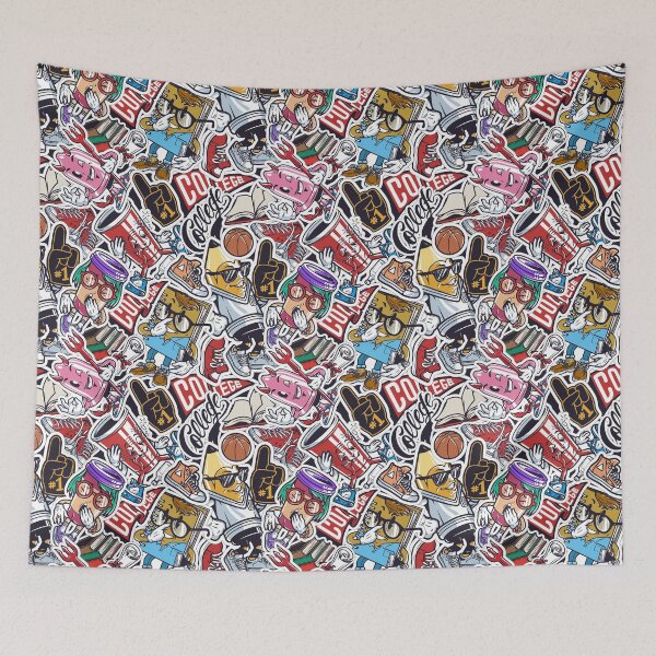 Item preview, College School comics Accesories patterns seamless backgrounds texture designed and sold by Cordiality.