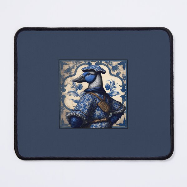 Item preview, Duck knight in blue tile - 2  designed and sold by estrucida.