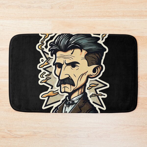 Item preview, NIKOLA TESLA CARTOON STYLE  designed and sold by KiziuMiziu ⭐⭐⭐⭐⭐.