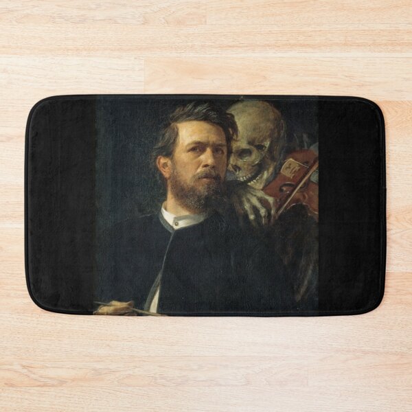 Item preview, Self-Portrait with Death Playing the Fiddle Painting designed and sold by Anaksarxos.