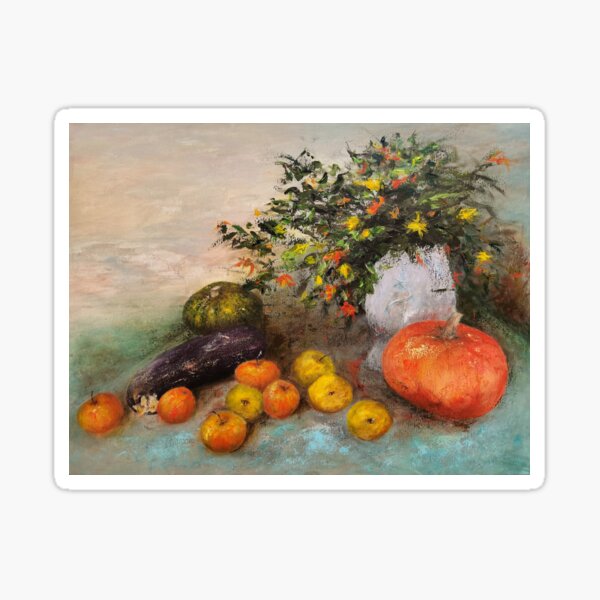 Pumpkin with appels Sticker