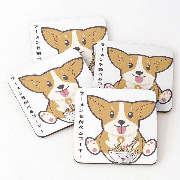 Item preview, Corgi Eating Ramen Cute Kawaii Noodles designed and sold by senouz.
