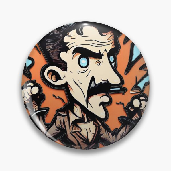 Item preview, NIKOLA TESLA CARTOON STYLE  designed and sold by KiziuMiziu ⭐⭐⭐⭐⭐.