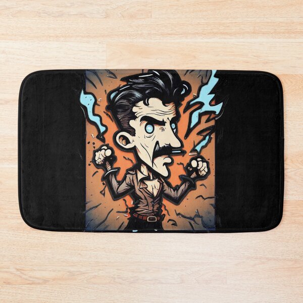 Item preview, NIKOLA TESLA CARTOON STYLE  designed and sold by KiziuMiziu ⭐⭐⭐⭐⭐.