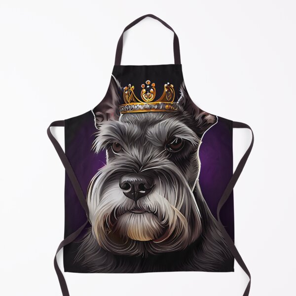 Item preview, Magnificient Flat Cartoon Schnazuer on Purple Digital Painting designed and sold by CodeAndColors.