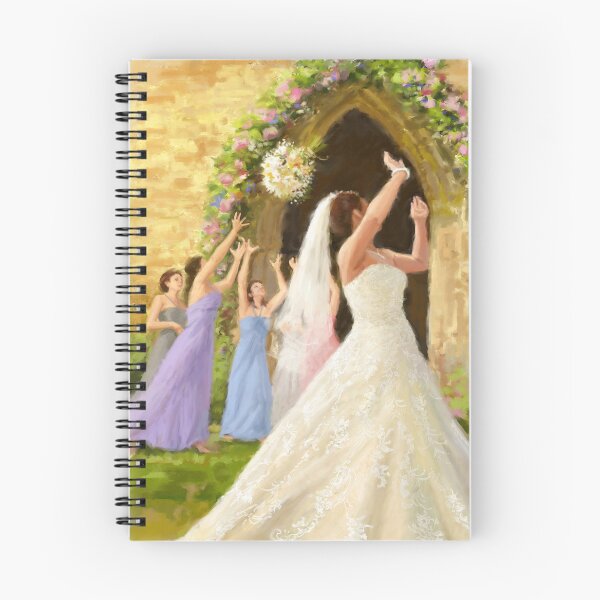 Item preview, Bride tossing the bouquet designed and sold by Daniel Rodgers.