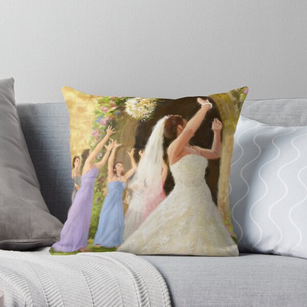 Item preview, Bride tossing the bouquet designed and sold by Daniel Rodgers.