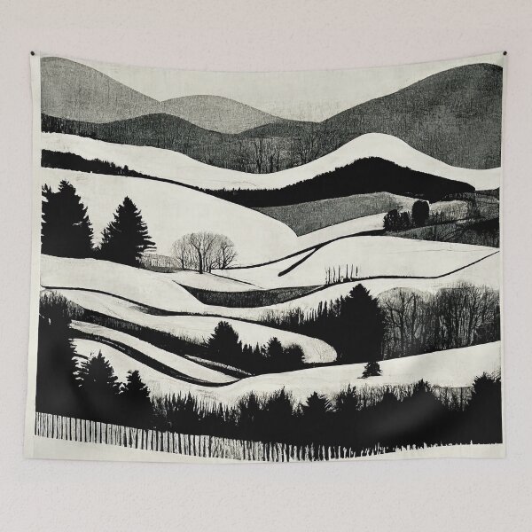 Item preview, Winter Fields: Block Art designed and sold by Studio Axis.