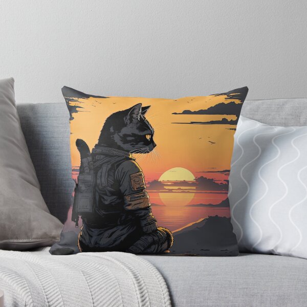 Item preview, gato mirando el atardecer designed and sold by Chillapy.
