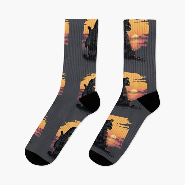 Item preview, cat looking at sunset designed and sold by Chillapy.