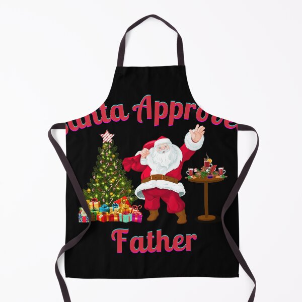 Item preview, Santa Approved Father - Black Background designed and sold by TheKnightWriter.