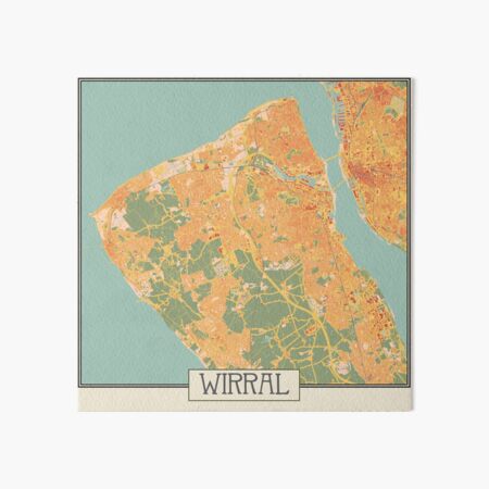 Item preview, Wirral designed and sold by ArtNouveauMaps.