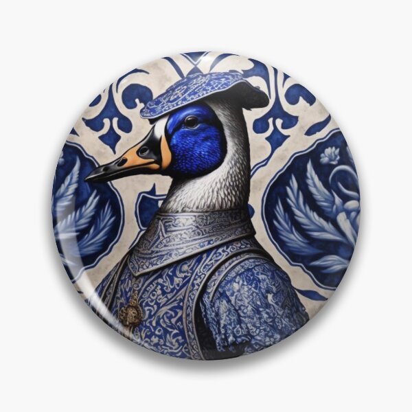 Item preview, Duck knight in blue tile - 4 designed and sold by estrucida.