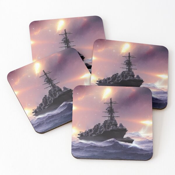 Aperçu de l'œuvre Battle Ship Fantaisie Lutte créée et vendue par HanaiPrint.