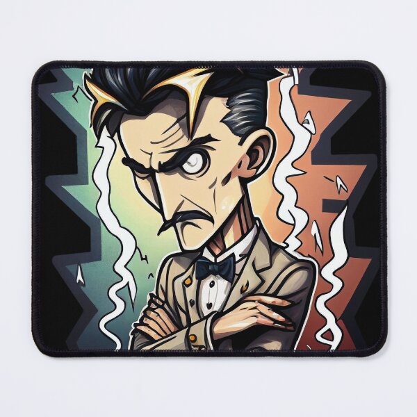 Item preview, NIKOLA TESLA CARTOON STYLE  designed and sold by KiziuMiziu ⭐⭐⭐⭐⭐.