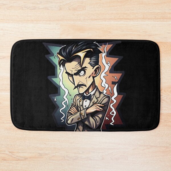 Item preview, NIKOLA TESLA CARTOON STYLE  designed and sold by KiziuMiziu ⭐⭐⭐⭐⭐.