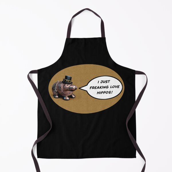 Item preview, Steampunk hippo says - I just freaking love hippos designed and sold by LightyearDesign.