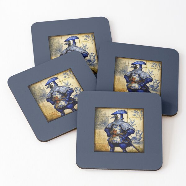 Item preview, Duck knight in blue tile - 3  designed and sold by estrucida.