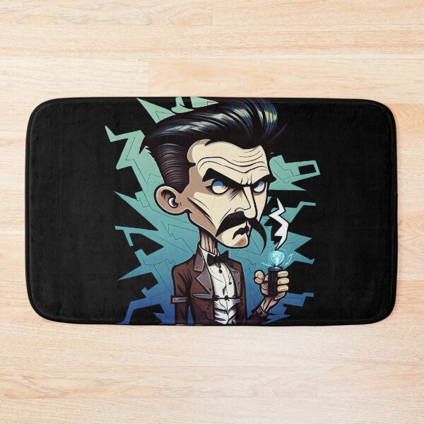 Item preview, NIKOLA TESLA CARTOON STYLE  designed and sold by KiziuMiziu ⭐⭐⭐⭐⭐.