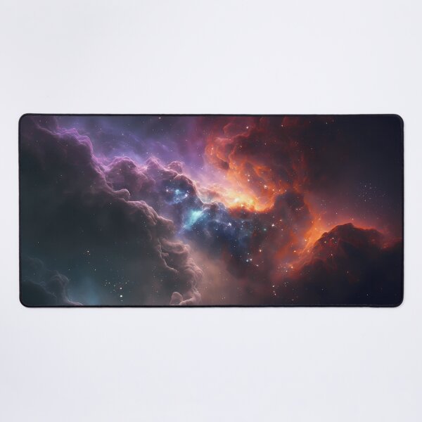 Vista previa del artículo con la obra «Galaxia colorida», diseñado y vendido por room105.