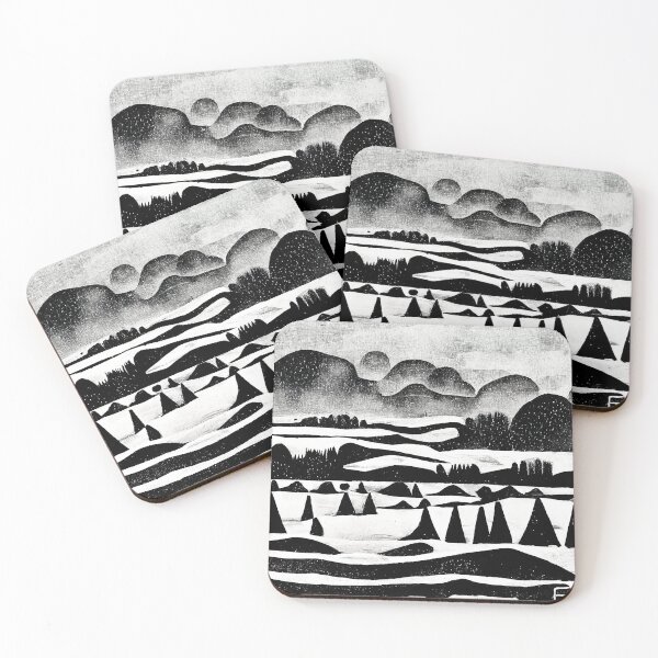 Item preview, Clouded Mountains: Block Art designed and sold by Studio Axis.