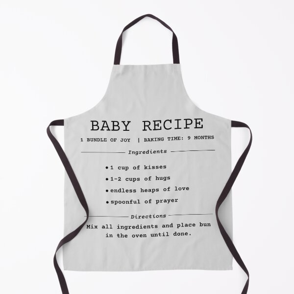 Item preview, Funny Baby Announcement Recipe designed and sold by babypinch.