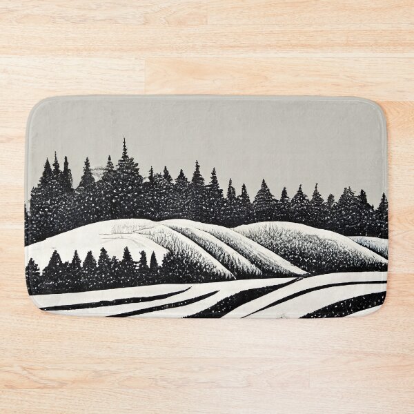 Item preview, Grazing Hills in Pine Shadow: Block Art designed and sold by Studio Axis.