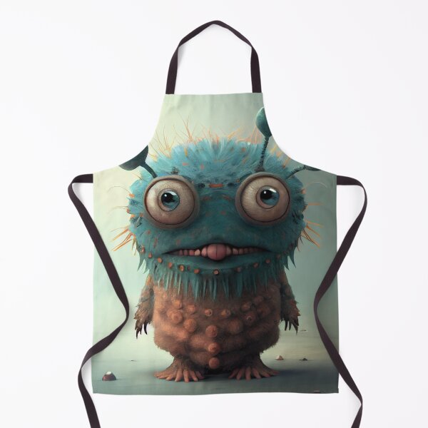 Item preview, Funny Little Monster with Big Eyes Digital Painting designed and sold by CodeAndColors.
