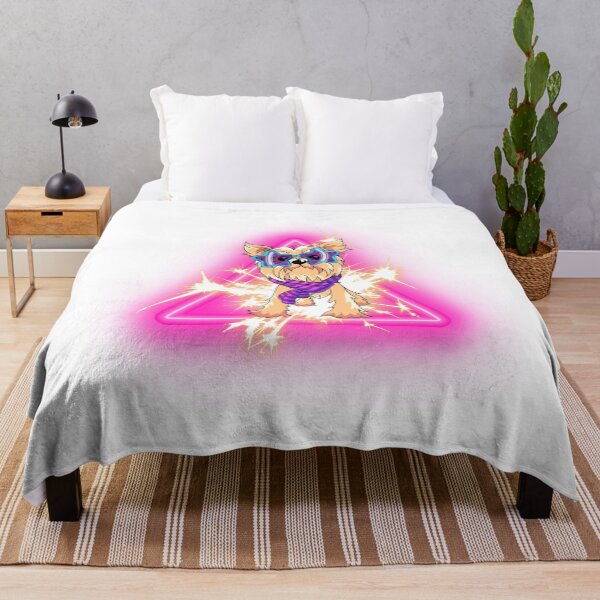 Item preview, Sparkling Dog With Glasses On Pink Triangle designed and sold by adembulut.
