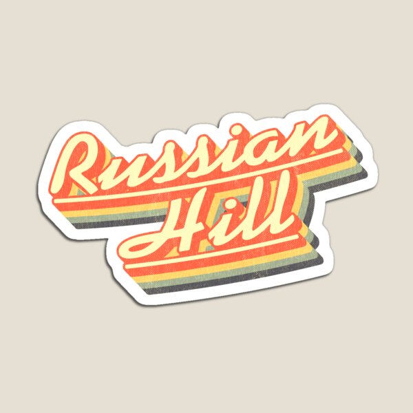 Russian Hill | Retro Rainbow Magnet