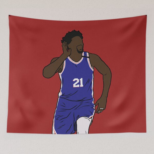 Item preview, Joel Embiid "I Can't Hear You" designed and sold by RatTrapTees.