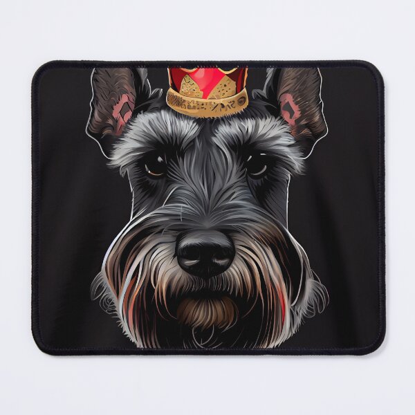 Item preview, Cute Flat Queen Schnauzer Portrait Digital Painting designed and sold by CodeAndColors.